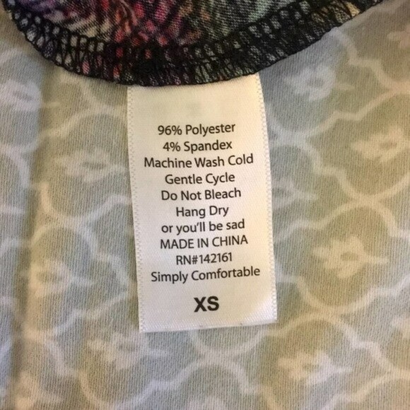 Lularoe Multi Color Abstract Star Print Size XS Carly Style Dress - Picture 8 of 8